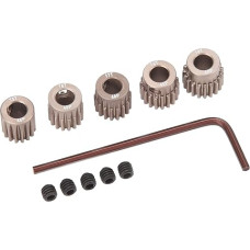 für Ritzelmotorgetriebe, 48dp, 15T 16T 17T 18T 19T, Stabiler Betrieb, 7075 Aluminiumlegierung, für 1/10 RC -Modell, 5 mm Welle