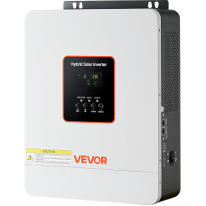 VEVOR 3000W Hybrid-Wechselrichter, 24V DC auf 230V AC, mit integriertem 80A MPPT-Solarladeregler, kompatibel mit Blei-Säure-& Lithiumbatterien, für Zuhause, RV & netzunabhängige Systeme