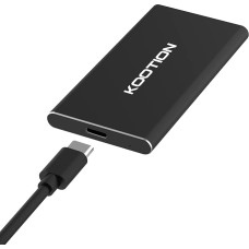 KOOTION išorinis kietasis diskas SSD 500GB, išorinis nešiojamasis SSD kietasis diskas USB 3.1 Type-C Fast Solid State Drive Disk High Speed up to 550MB/s Hard Drive Portable Ultra Slim for Windows/MacBook/Xbox/PS4