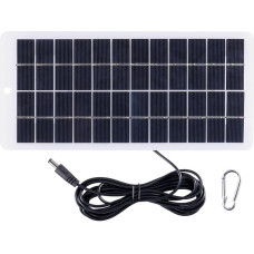 5 W Solarbatterie mit Karabiner, 12 V Solarenergie, Polysilizium-Solarplatte, tragbar für den Außenbereich