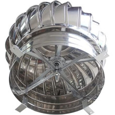 Drehbare Dachlüftungskappe, 304 Edelstahl, Schornsteinhaube, unangetriebene Windturbine, Abluftabzug, einfach zu installierender Dachbodenventilator