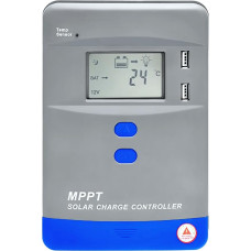 Y&H MPPT saulės energijos įkrovos valdiklis 40A 12V/24V automatinis akumuliatoriaus valdiklis LCD ekranas Maksimalus PV plokštės įėjimas 1040W AGM gelio užliejamoms ir ličio baterijoms
