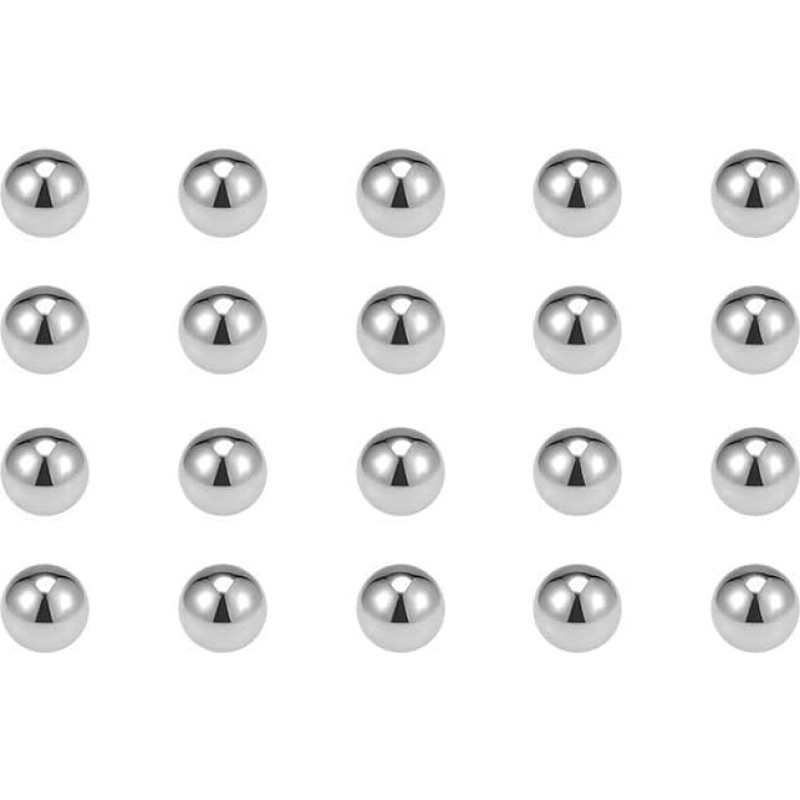 XYWHPGV Tikslūs rutuliukai 7/32 colio kietojo chromuoto plieno G25 rutuliniams guoliams Dviračių raktų žiedo ratas 50 vienetų (D42E7 AAE13 B6135 9A787 5B657 D309F