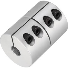 išteklių žemėlapis 9 bis 10 mm Wellenkupplung, 45 mm Länge, 32 Durchmesser, Klemmwellenkupplung, Aluminiumlegierung, Gelenkverbinder, Schrittmotor-Kupplung für 3D-Drucker, CNC-Maschinen, DIY-Encoder