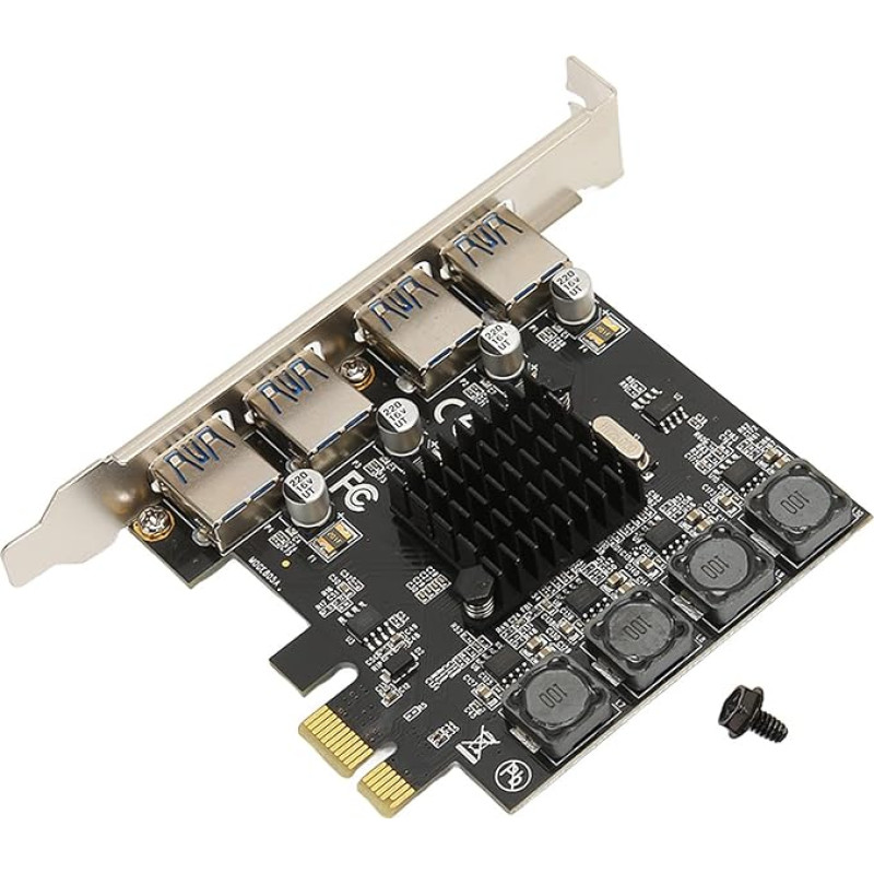 ciciglow PCIE-USB išplėtimo kortelė, 5 Gb/s adapterio kortelė, 4 USB 3.0 prievadai, skirta 