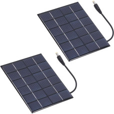 2W Solar Panel, 2 Pack 2W Solar Panels, Rechargeable 3.7V Battery Solar Panel Charger Polysilicon No Power Storage Function for Solar Panel Charger
