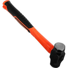 Tofficu Lb Carbon Steel Octagonal Hammer with Shock Absorbing Handle Ergonomic Construction Masonry Hammer for Masonry Versatile Demolition Tool for Construction and DIY