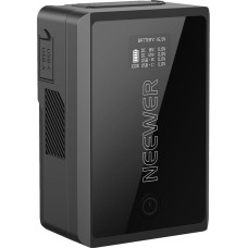 NEEWER Mini V laikiklio baterija su D čiaupu/USB C/USB A/BP/2 nuolatinės srovės prievadais OLED ekranas 3450mAh 50Wh 14.54V V užrakto baterija palaiko 45W PD greitąjį įkrovimą, skirtą fotoaparato monitoriui vaizdo kamerai Vaizdo šviesa PS050E