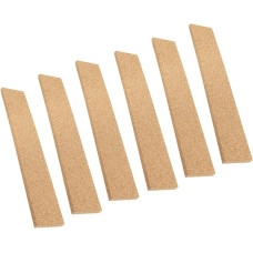 6 Stück Selbstklebende Korkleisten 30x5cm Natürlicher Kork Büro Pinnwandstreifen Memoboardstreifen Rahmenlos Langlebig
