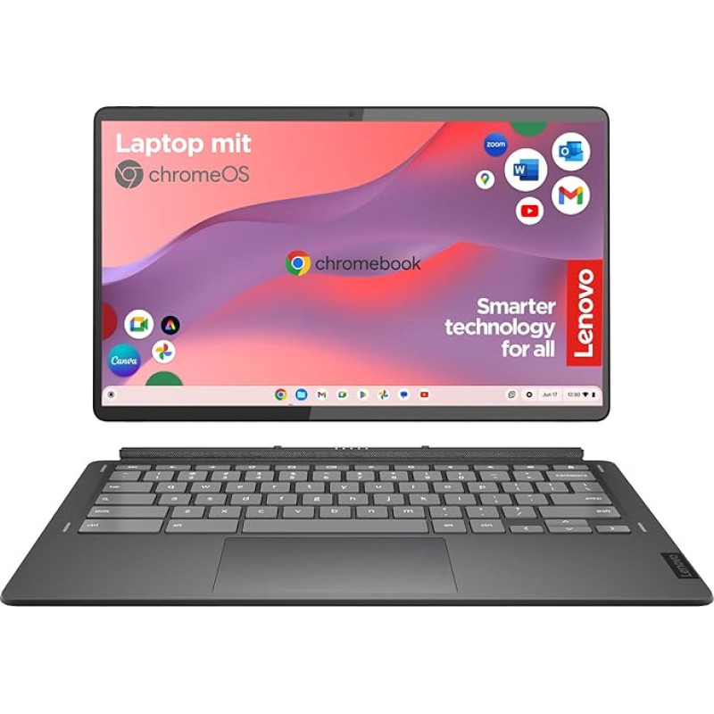 Lenovo IdeaPad Duet 5 Chromebook 33,8 cm (13,3 colių, 1920 x 1080, Full HD, OLED, jutiklinis) planšetinis kompiuteris 