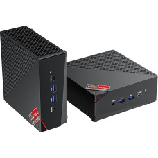 ACEMAGICIAN AM06Pro mini kompiuteris, AMD Ryzen 7 7730U (8C/16T, iki 4,5 GHz), 32 GB DDR4, 1 TB M.2 SSD, 