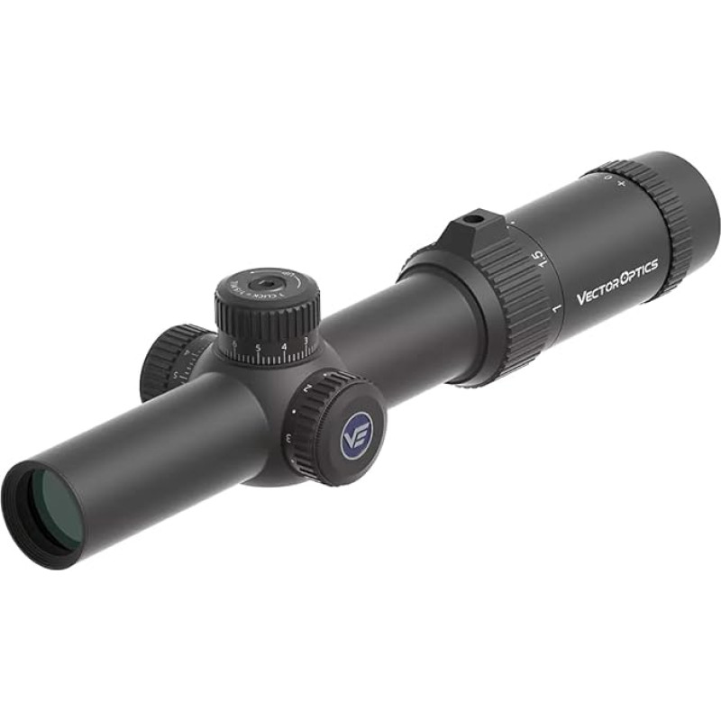 Vector Optics SCOC-54 Forester 1-5x24 Fiber SFP Zielfernrohr für Sport, Airsoft und Jagd, Luftgewehr, Ziel-Visier, Gewehrzielfernrohr, Rifle Scope, umfangreiches Zubehör