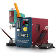 GLITTER 812A 2-in-1 akumuliatorinis taškinis suvirintuvas ir litavimo stotis, 14500 W 2500 A, su AT/MT režimu, pasukama ranka ir kojiniu pedalu, skirta LiFePO4 LFP ličio akumuliatoriams