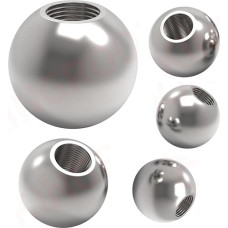 Rutuliniai guoliai iš anglinio plieno, nerūdijančio plieno M3 pusės sriegio rutuliukai, kelių dydžių, 10 vnt. pakuotė (11 mm x m3 x pusės sriegio)