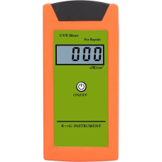 UVB detektorius su skaitmeniniu LCD ekranu, 0-1999 µW/cm² diapazonas, 280-320 nm spektras, skirtas saulės lempoms ir ropliams, RGM-UVC modelis