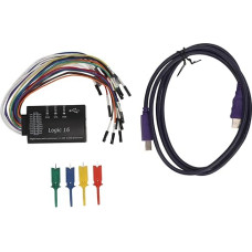 USB Logic Analyzer with Connection Cable, 100M Maximum Sample Rate for Debugging Electronic Circuit Communication