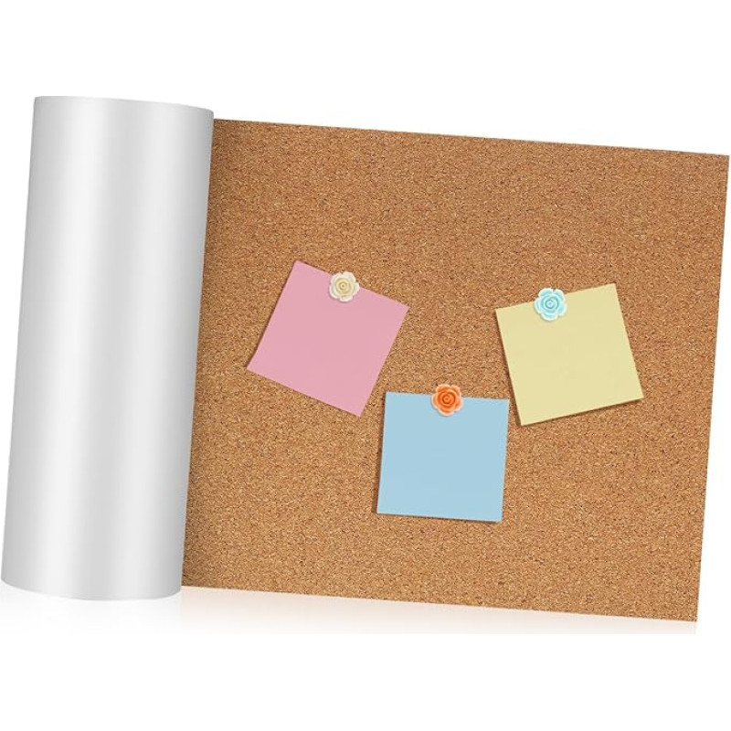 1 Roll Self-Adhesive Cork Roll Self-Adhesive Cork Board Cork Shelf Liner Photo Board Self-Adhesive Cork Boards Self-Adhesive Message Board Cork Board Frame