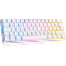 LexonElec x Magic-Refiner MK37 UK Layout 60% Wired Gaming Keyboard Hot-Swap Magnet Switch 8000Hz Rapid Trigger 0.04mm RT Accuracy 0.125ms Latency RGB Backlit for PC/Mac (White)