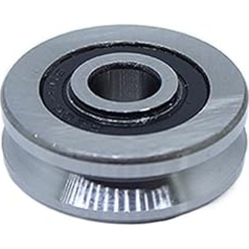 V124219 V-Nut-Kugellager mit Dichtung 12 * 42 * 19 mm V10-4/V11-4/V12-4/V13-4/V14-4/V15-4 Führungsschienen-Rollenlager(124219V10-4-2PCS)