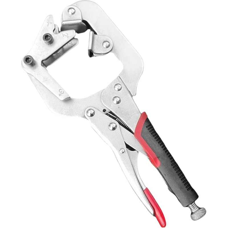 Schweißklemme - Hochleistungsrohrzable | Präzisionssperrung C-Clamp Mit Einstellbarer Halsabteilung | Ergonomischer Griff & Schnellveröffentlichungsauslöser | Chrom Vanadium Stahlkonstruktion Ideal Fü