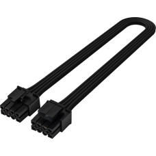 Silverstone PP06BE-EPS35 EPS/ATX 12V 8 kontaktų su 4+4 kontaktais juodas 350mm 16AWG SST-PP06BE-EPS35
