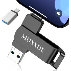 Memory Stick Phone USB Stick 128 GB without Downloading an App 3 in 1 USB Stick for Phone, Pad, OTG Android Mobile Phone, PC