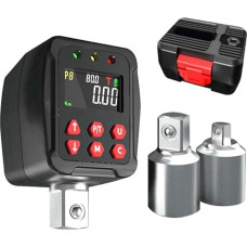 Drehmomentschlüssel-Adapter Digital 30,5 cm für 1/2 Zoll Ratsche, 6200 Nm maximales Drehmoment, Echtzeit-Track-Modus, Spitzenwertaufzeichnung und flexible Summersteuerung (200N)
