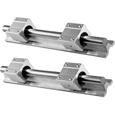 Professionelle SBR20 200 500 1500 mm, 2 Stück SBR20-Linearführungsschiene + 4 Stück SBR20UU-Linearlagerblöcke for CNC-Teile, 20 mm Linearschiene(800mm)