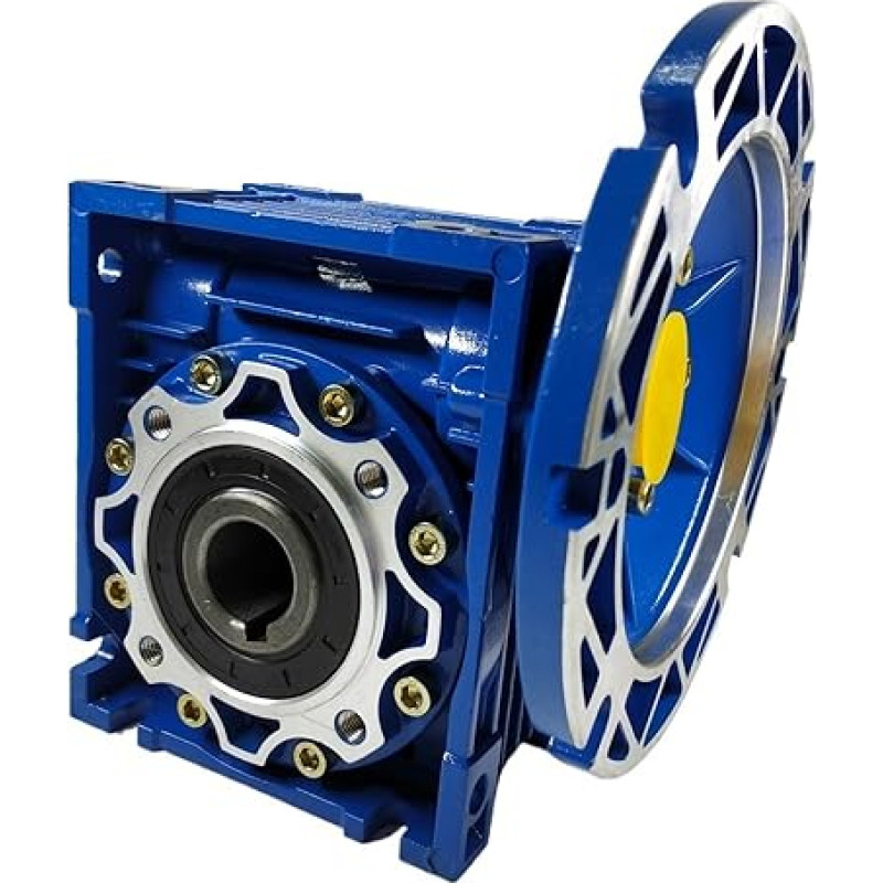 NMRV050 Schneckengetriebe-Drehzahlminderer 71B5 Rundflansch mit 14 mm Eingangswelle, 24 mm Ausgangsbohrung Metallgetriebe