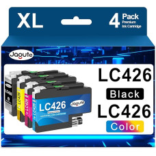 LC 426 kasetės suderinamos su Brother spausdintuvo kasetėmis LC426 LC426 LC426XL LC426XLVAL Multipack, skirtos Brother MFC-J4340DW kasetėms MFC-J4540DW MFC-J4540DW MFC-J4335DW MFC-J4535DW (4 vnt., juoda/juoda/žydra/spalva/ geltona)