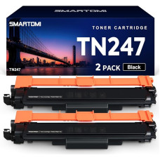 TN247 TN-247BK Tonerio paketas, suderinamas su Brother TN-243CMYK TN-243 TN-243 TN243 TN-247, skirtas MFC-L3750CDW MFC-L3770CDW MFC-L3770CDW MFC-L3710CW DCP-L3550CDW DCP-L3510CDW HL-L3210CDW CW CW CW spausdintuvui, juodas)