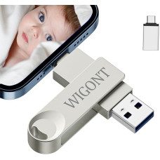 USB atmintinė 256 GB, kurioje galima saugoti daugiau nuotraukų ir vaizdo įrašų, 3 in 1 USB atmintinė 