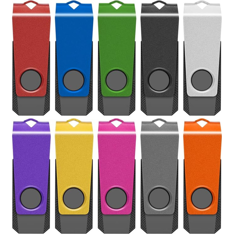 TEWENE USB atmintinė 8 GB, 10 USB 3.0 atminties kortelių rinkinys Atminties kortelė, skirta kompiuteriams, televizoriams ir duomenų saugojimui