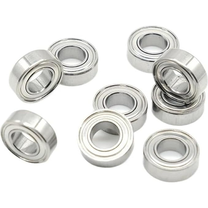10 Stück Miniatur-Kugellager aus metrischem Chromstahl ABEC-7 MR63ZZ MR74ZZ MR104ZZ MR115ZZ MR126ZZ MR128ZZ MR148ZZ(MR52ZZ 2X5X2.5)