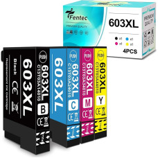 Fentec XP2150 XP4150 XP3150 WF-2840DWF XP4155 Cartridges for Epson 603 XL Printer Cartridges 603 Ink Cartridges for Epson WF-2840 WF2840 XP-3155 XP3155 XP-3150 XP-2150 XP-4150 XP-4150 XP-4155 XP2155 WF-2870 WF2845
