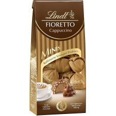 Lindt Fioretto Minis Cappuccino Chocolate 115 g Approx. 10 Milk Chocolates with Cappuccino Cream Filling Wrapped in Crispy Crisp Chocolate Gift Chocolate Gift