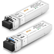 Viena pora 10G SFP+ Bidi siųstuvų, 10GBase-BIDI 1270nm/1330nm SMF, iki 40 km, suderinama su 