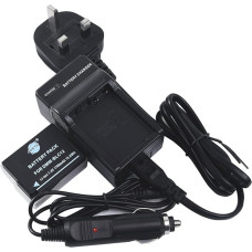 DSTE® DMW-BLC12 atsarginė baterija + DC114U kelioninio ir automobilinio įkroviklio adapteris, skirtas Panasonic Lumix DMC-G5 DMC-G6 DMC-G7 DMC-GH2 DMC-FZ200 DMC-FZ200GK DMC-FZ1000 V-LUX4 Leica Q fotoaparatui kaip DMW-BLC12E DMW-BLC12PP BP-DC12 BP-DC12U BP