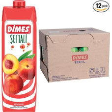 Dimes Peach Juice Fruit Juice 1000 ml x 12 Pieces with Pufai Grocery,
