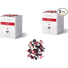 Althaus Red Fruit Flash Fruit Tea, 2 x 15 Pyramid Bags, Hibiscus Elderberry Mix, Red Fruit Tea