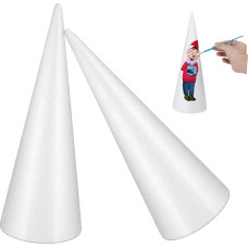 8stücke Schaumstoffkegel Für Junge Mädchen Handgemachte Dekoration Polystyrol Vielseitig Einsetzbar Für Partys Bastelprojekte Und Kreative Aktivitäten