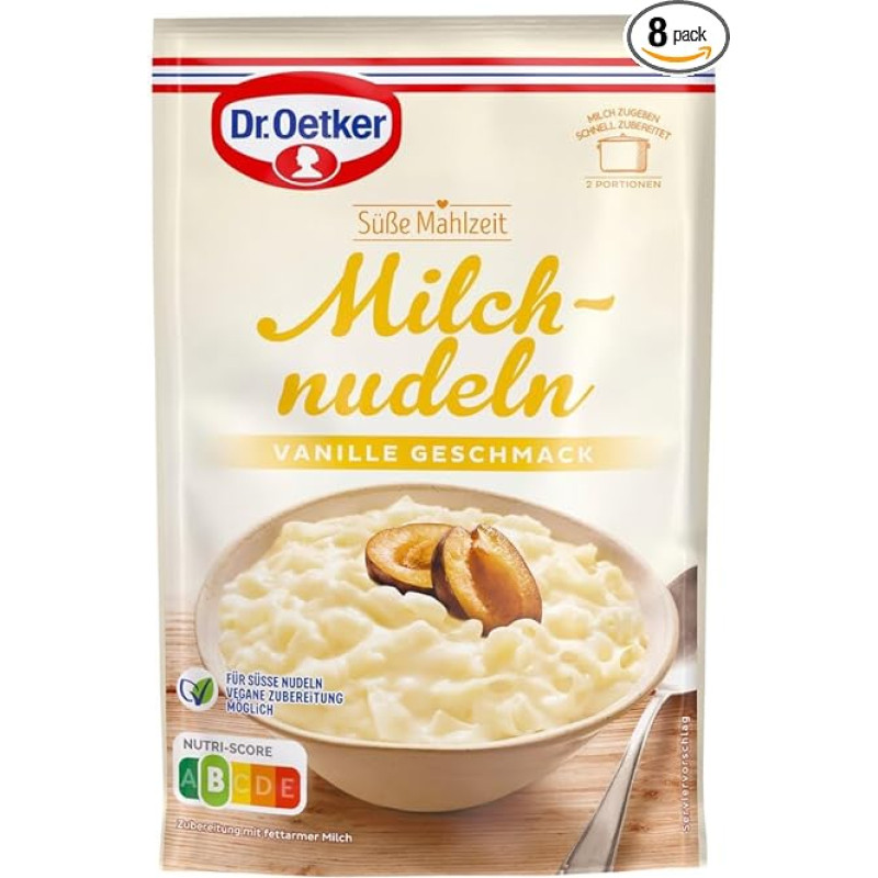 Dr.Oetker 1-01-774000 Pieniški makaronai, 8 vnt. (8 x 116 g)