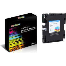 SG500 SG1000 Blue Sublimation Ink Cartridges - TUV Certified OEM Ink for Sawgrass Virtuoso SG500/SG1000 - No Strips, Blue Angel Compliant (Cyan)