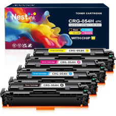 CRG054 CRG054H CRG-054 054 Tonerio kasetės, suderinamos su Canon i-SENSYS MF641Cdw MF642Cdw MF643CDW MF644Cdw LBP622Cdw LBP621CW LBP622CDW LBP623CDW MF641CW MF645 CX spausdintuvu (4 pakuotės)