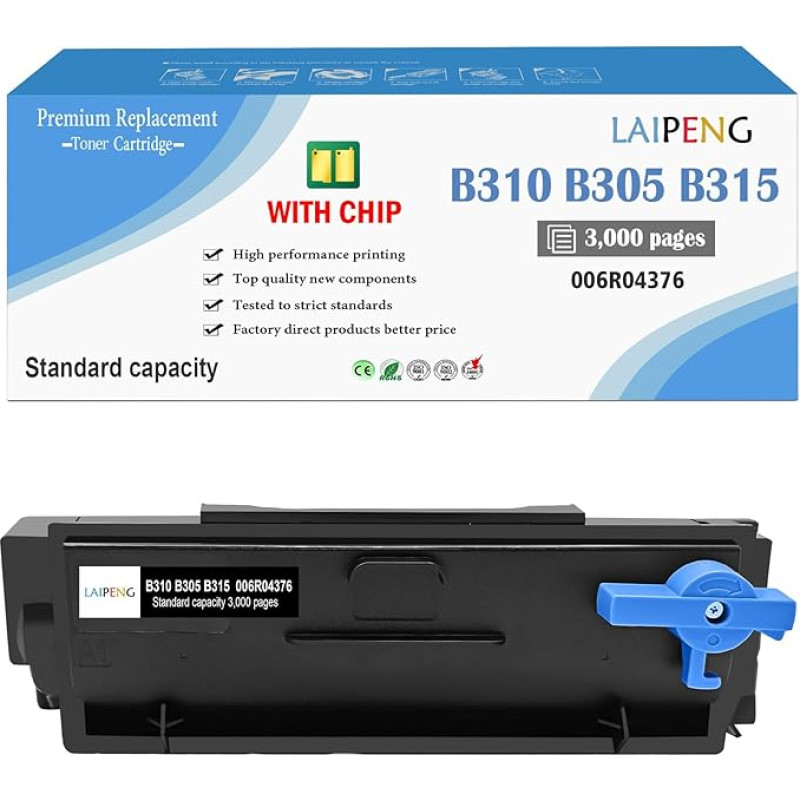 B310 B305 B315 tonerio kasetė 006R04376 atkurta Xerox B310 B305 B315 standartinės talpos spausdintuvui