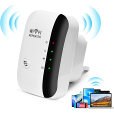 LURICO WLAN kartotuvas, WLAN stiprintuvas 300 Mbps 2,4 GHz suderinamas su 802.11 n/b/g Lengvas montavimas Visiška aprėptis 200 m² WPA2 šifravimas