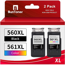 BunToner PG-560XL CL-561XL kasetės, suderinamos su 