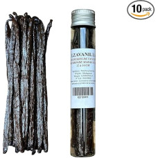 10 x Madagaskar-Bourbon-Vanille-Zehen zur Hand: kleine Zapfen, großer Geschmack 11-13 cm