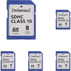 Intenso SDHC 8GB Class 10 Memory Card (Pack of 5)
