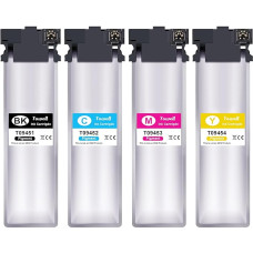 T9451 T9452 T9453 T9454 Spausdintuvo kasetės suderinamos su Epson T9451-T9454, skirtos Epson Workforce Pro WF-C5710DWF WF-C5710DWF WF-C5710DW WF-C5210DW WF-C5290DW WF-C5710 WF-C5790 WF-C5211 0 (1 juoda, žydra, purpurinė, rausva)